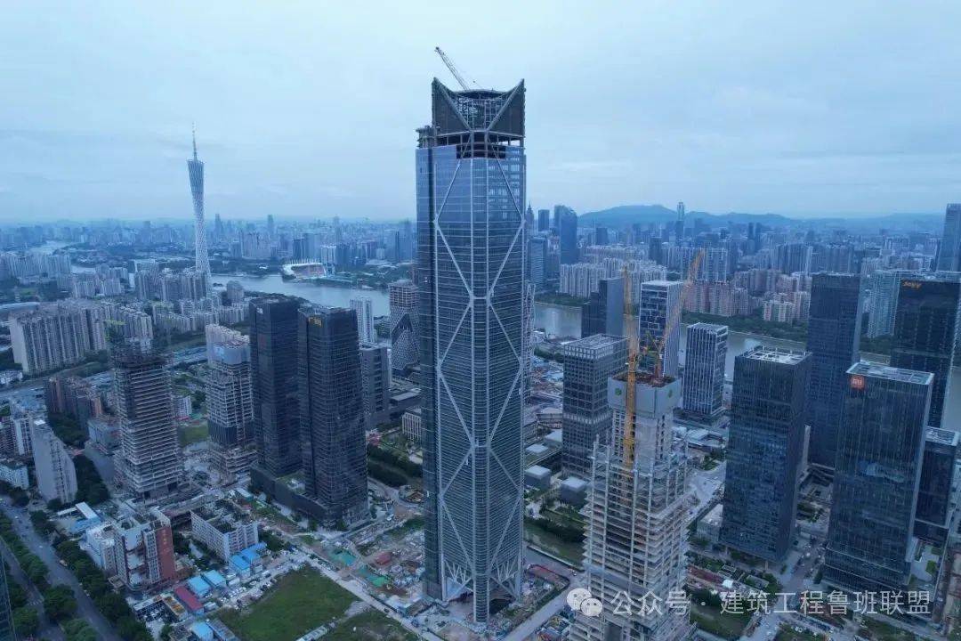 广州广商中心项目:建成后将成为中国最高的全钢结构超高层建筑,以及