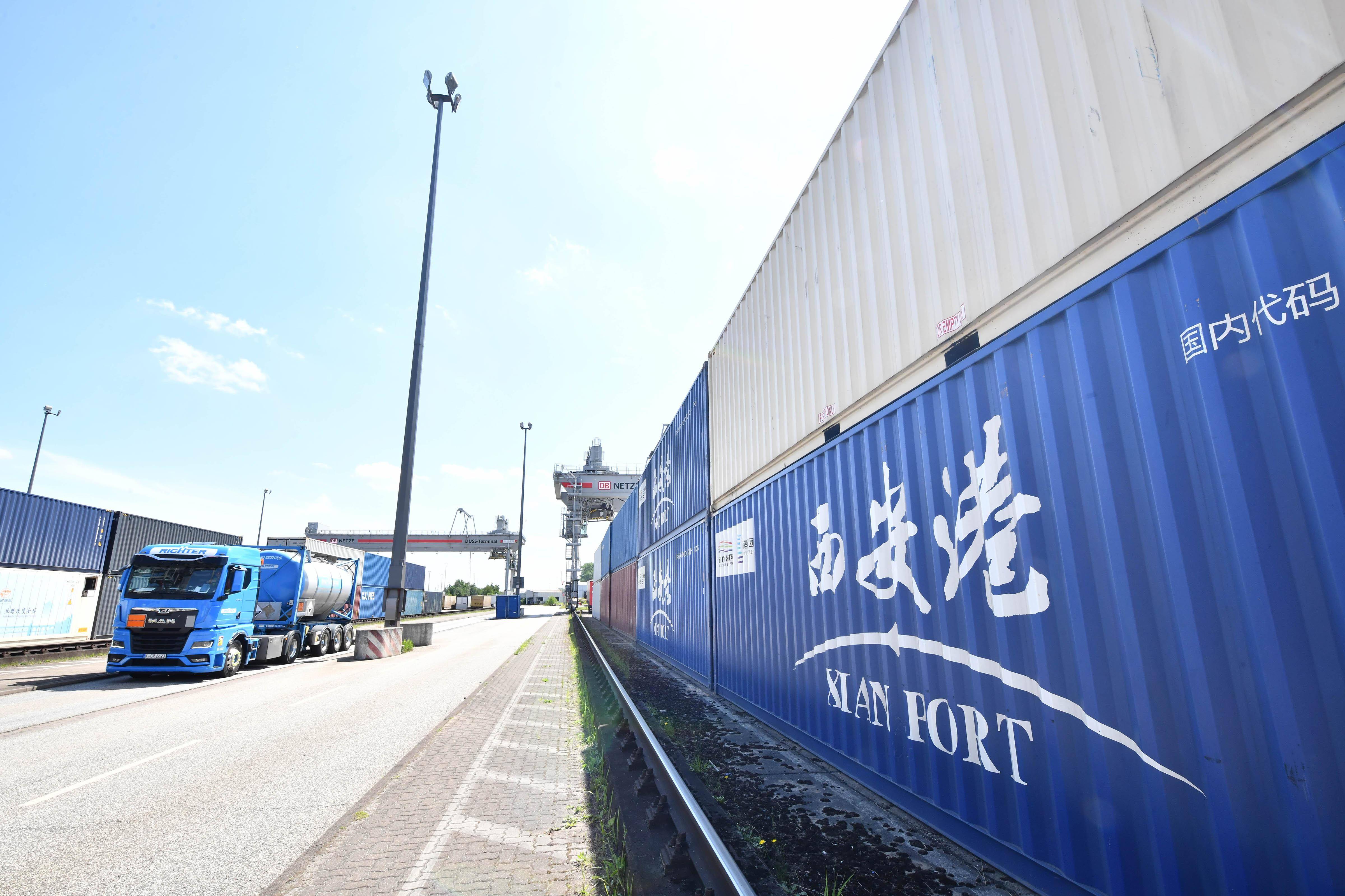 走进德国汉堡-比尔韦尔德duss货运场站