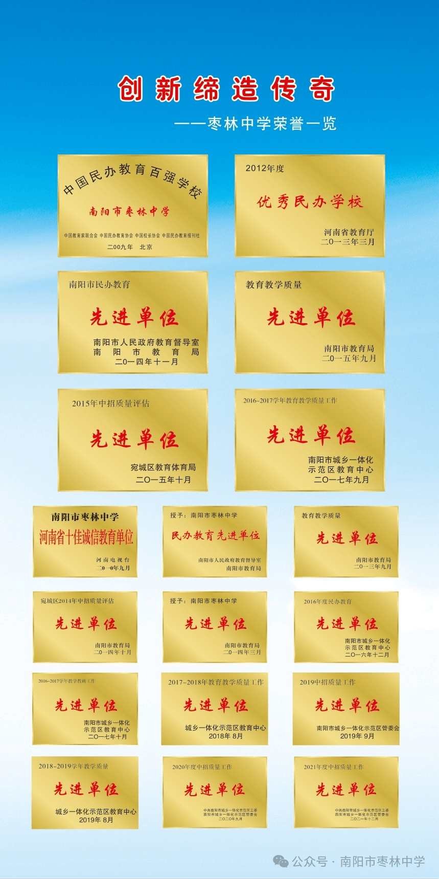 南阳市枣林中学2024年秋期招生工作开始啦!