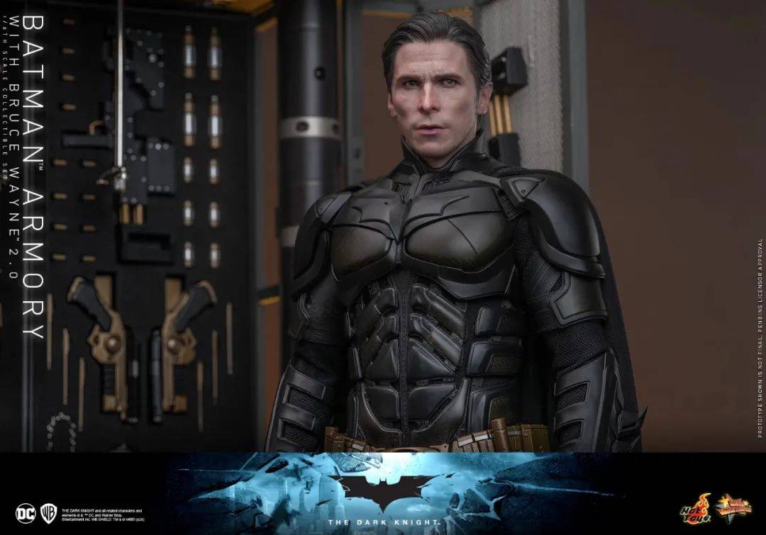 新品预定~ hottoys ht 1/6 黑暗骑士蝙蝠侠装甲库 布鲁斯韦恩2.