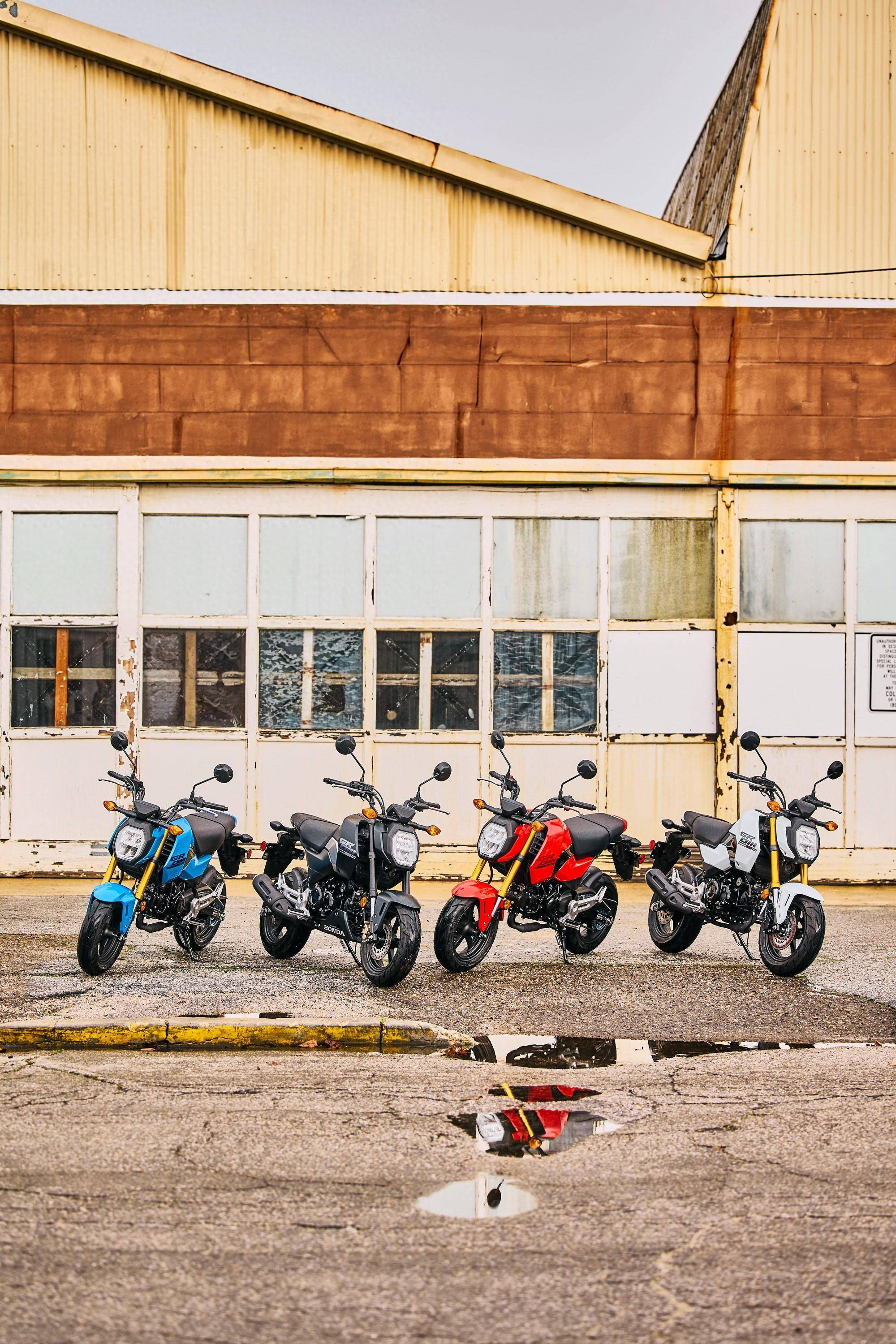 户外特写honda 2025 grom 迷你车美国版
