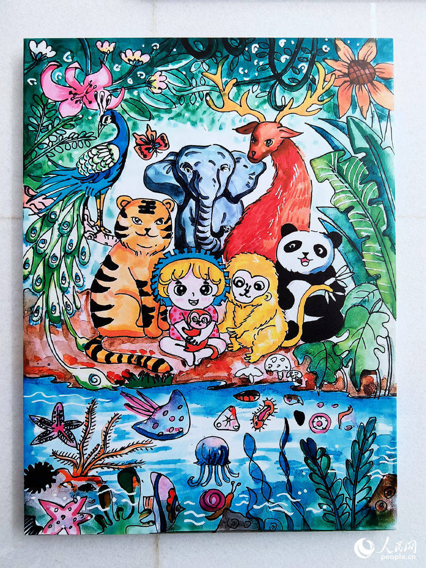 童眼看世界 河南生物多样性主题少儿绘画作品在郑州展出