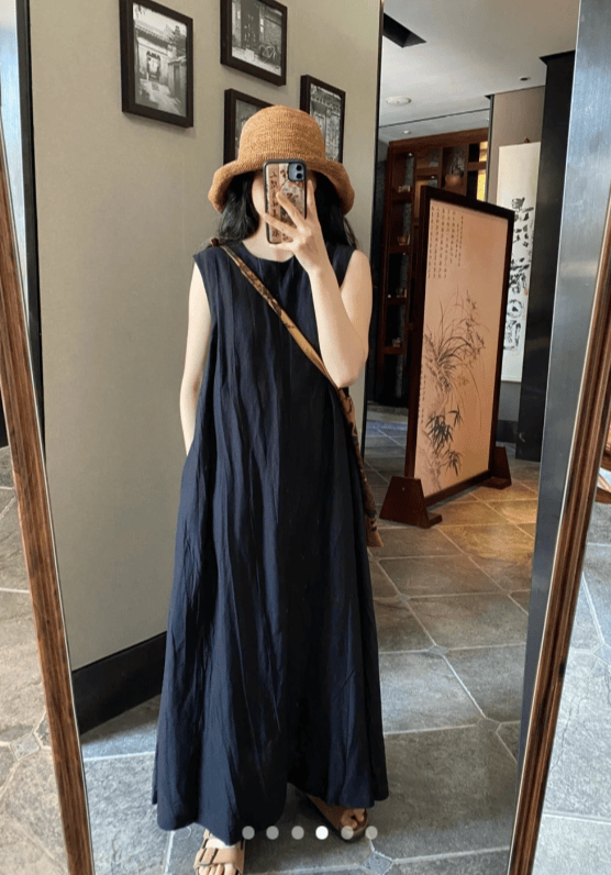 18套 |带来松弛感的夏日亚麻穿搭,附品牌~_连衣裙_鞋子_套装