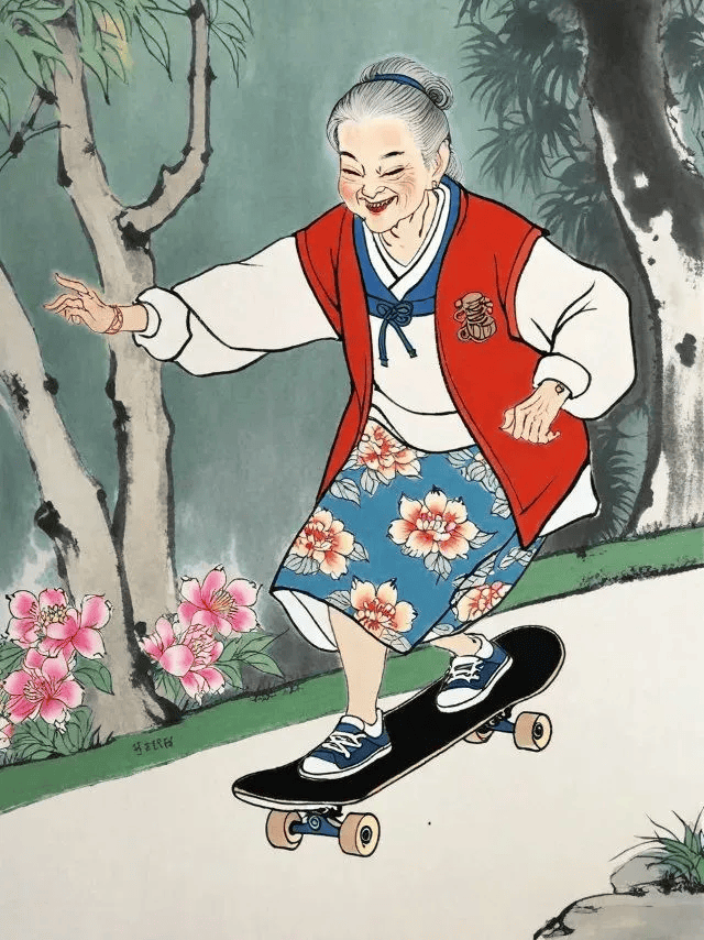 一组开心老太太,看着就高兴!