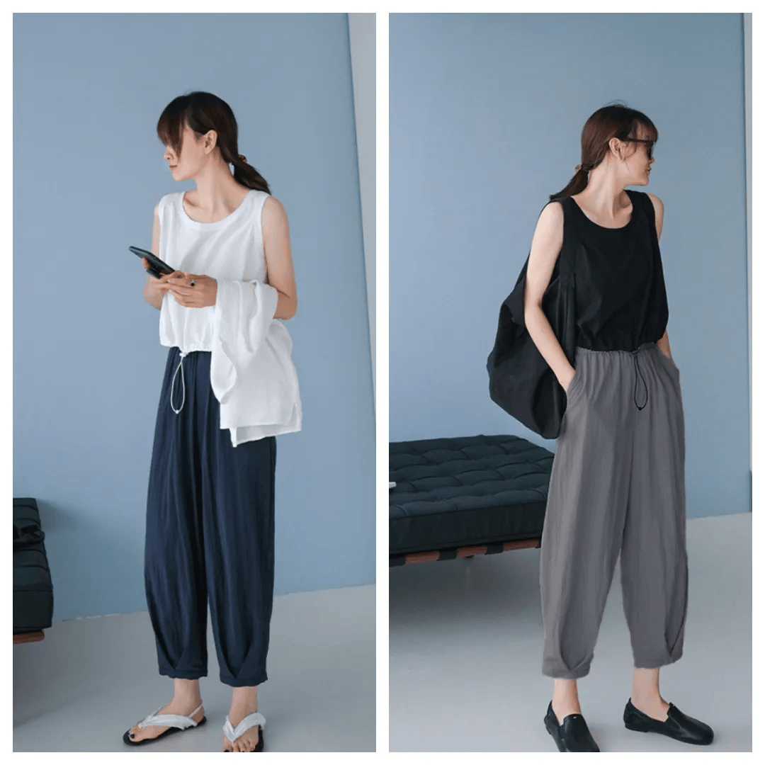 今夏流行的花苞裤,清爽透气,显高显瘦,百搭不挑人