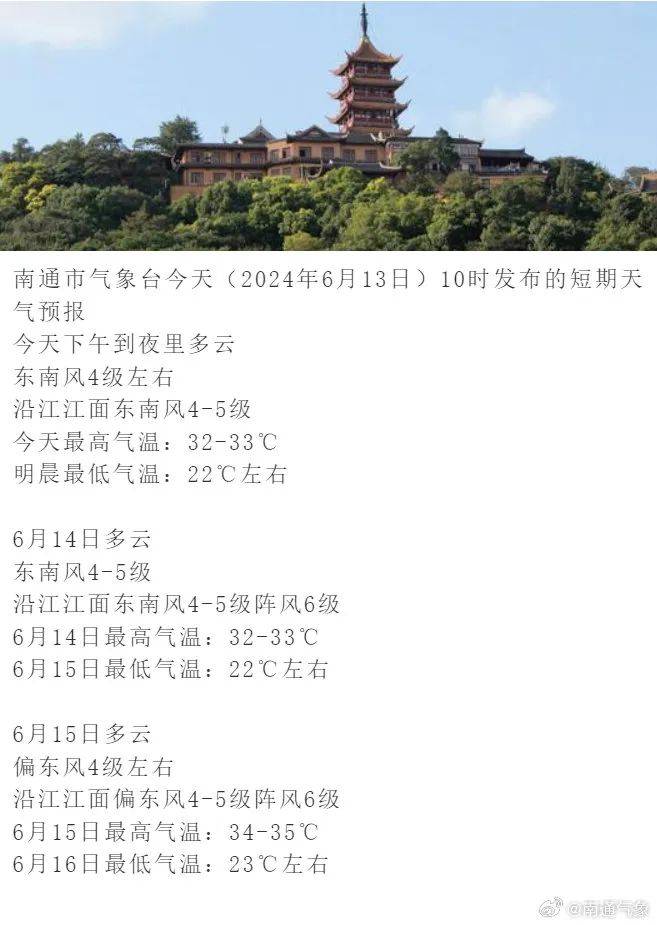 多云发布的短期天气预报据南通气象今天10点南通天气南通江心沙农场