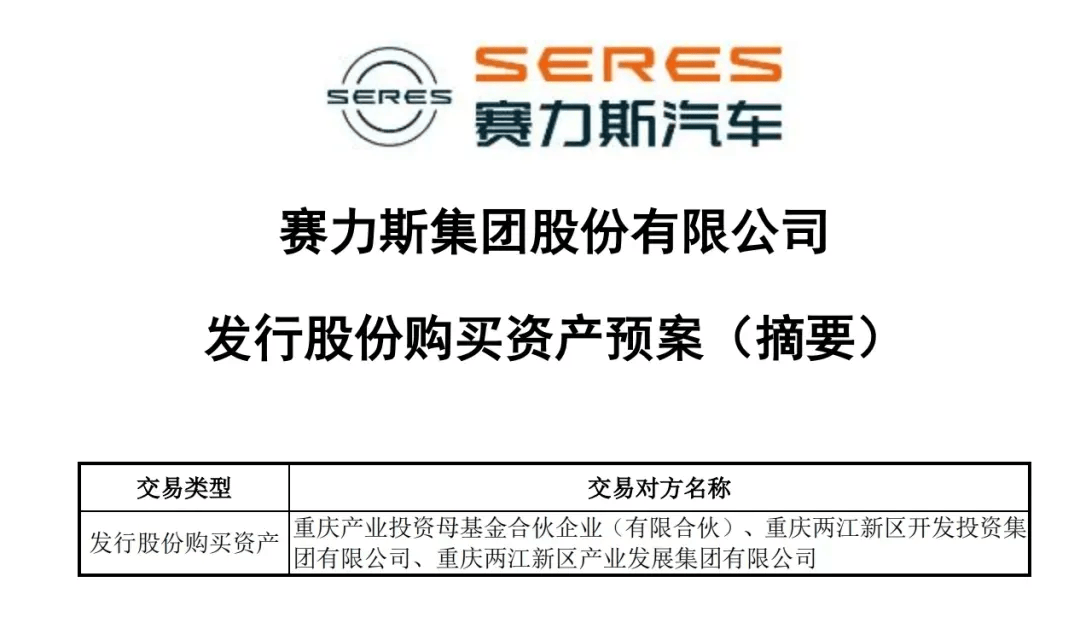 5亿!赛力斯集团大笔收购_公司_新能源_私募股权投资