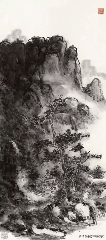 见王伯敏编《黄宾虹画语录》(八)作画运用中锋有两法:一是剑脊法,线之