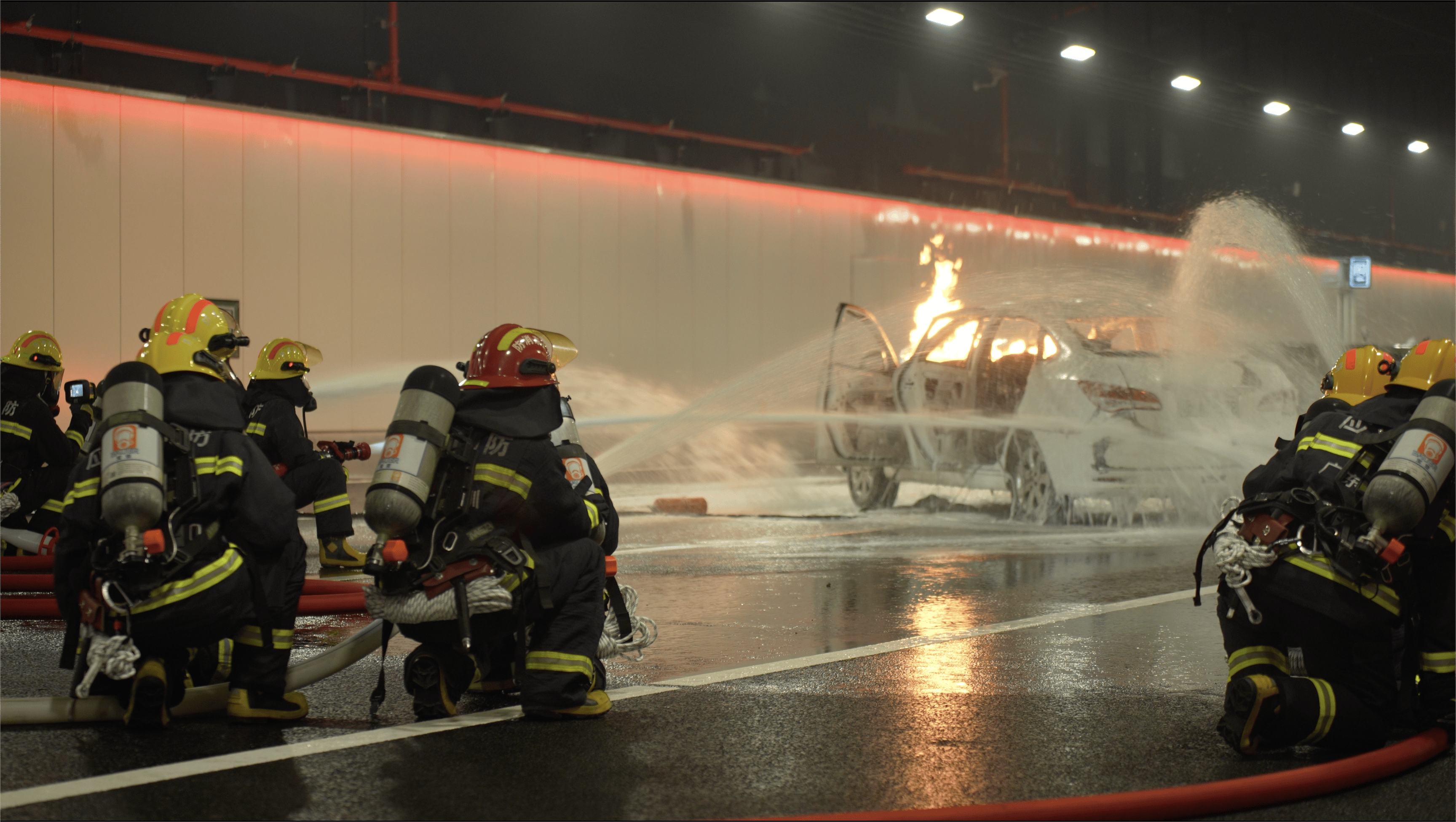 海陆空出动!深中通道上演紧急救援演练(多图)