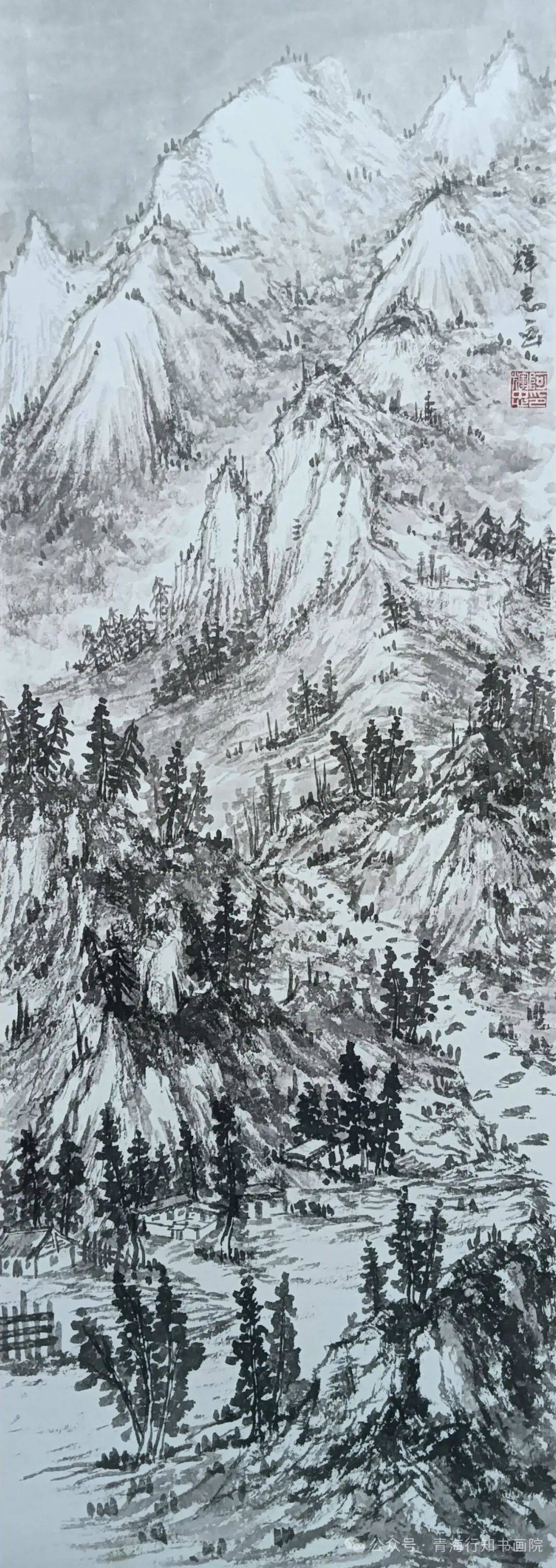 青海书画家走进乌兰写生采风作品集锦