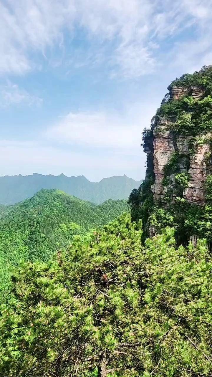 张家界爬山图片