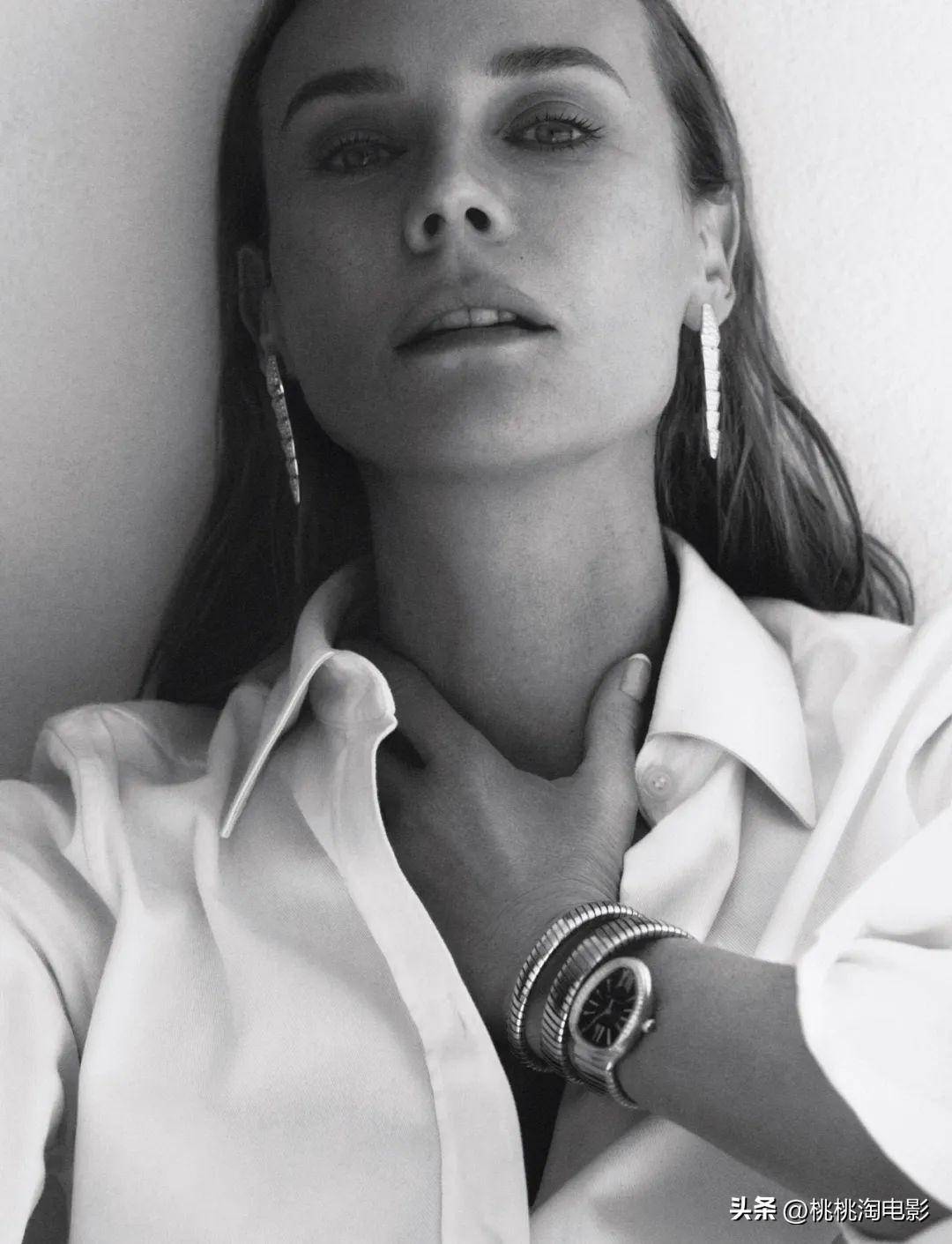 德国女星黛安·克鲁格《elle》封面大片,48岁身材气质绝佳