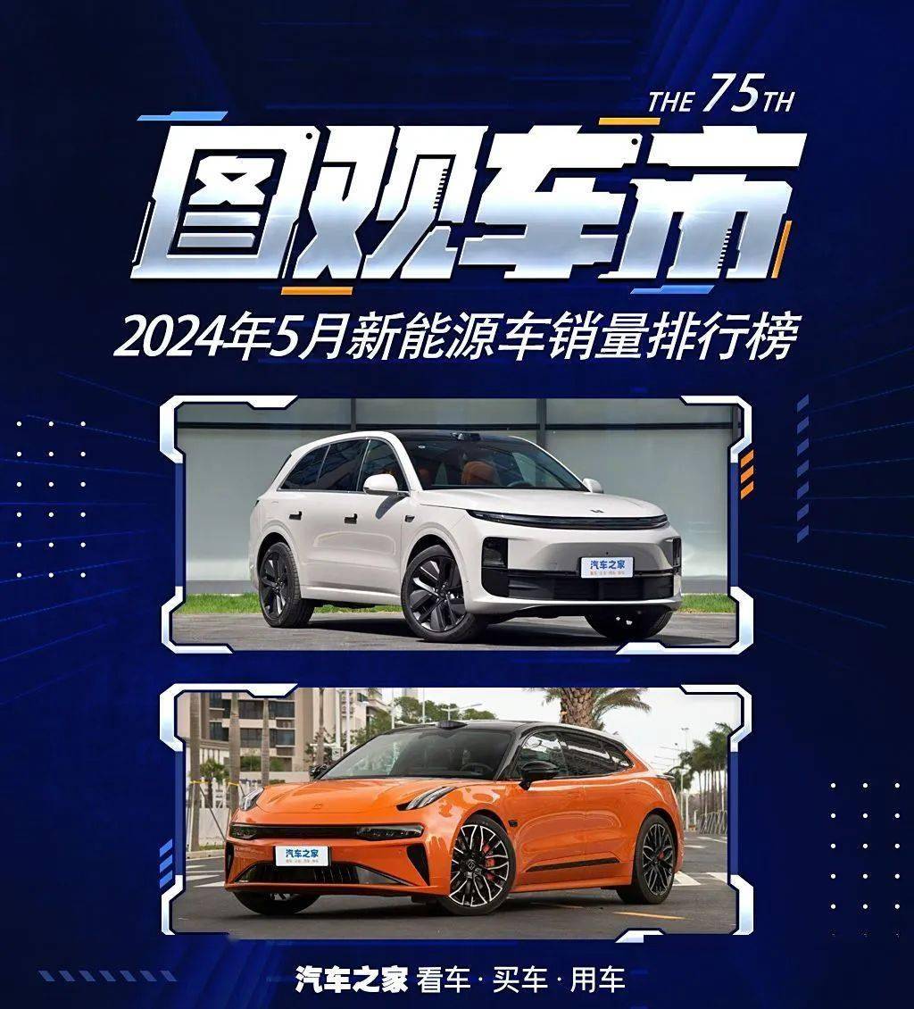 5月新能源榜：理想L6/极氪001大涨 蔚来增2倍/比亚迪高端受阻_搜狐汽车_搜狐网