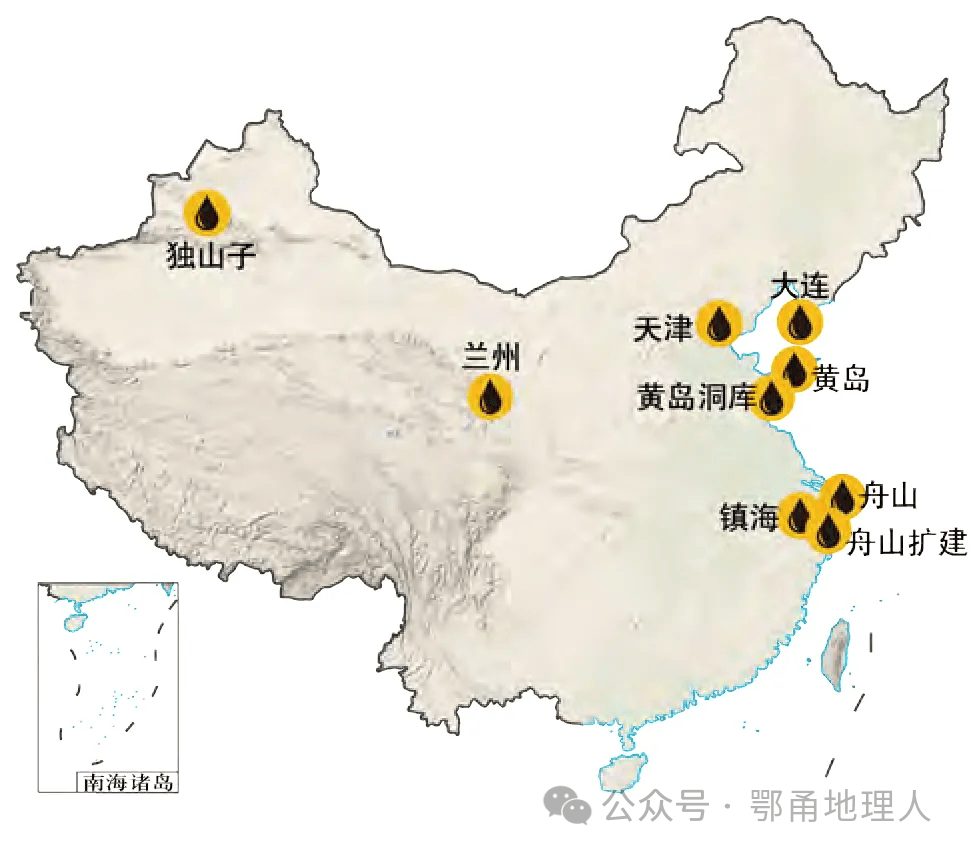 中国石油产地分布图图片