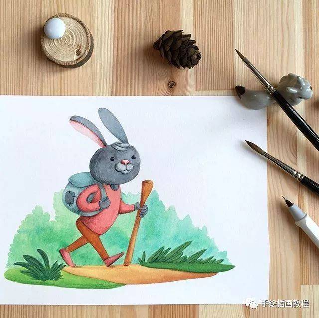 一组很有感觉的小清新插画(水彩 彩铅)