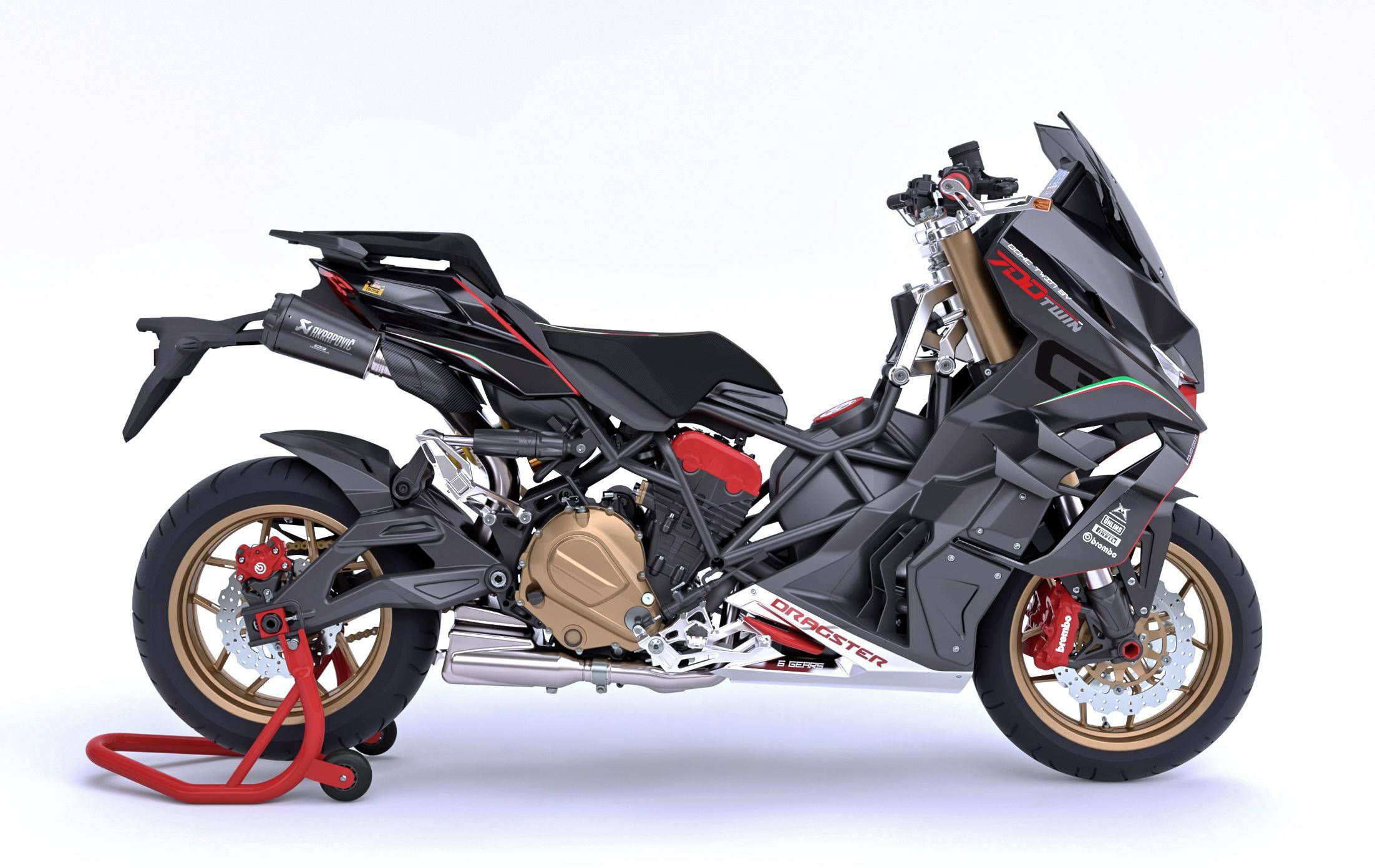 italjet 发布跑车踏板概念 dragster 700