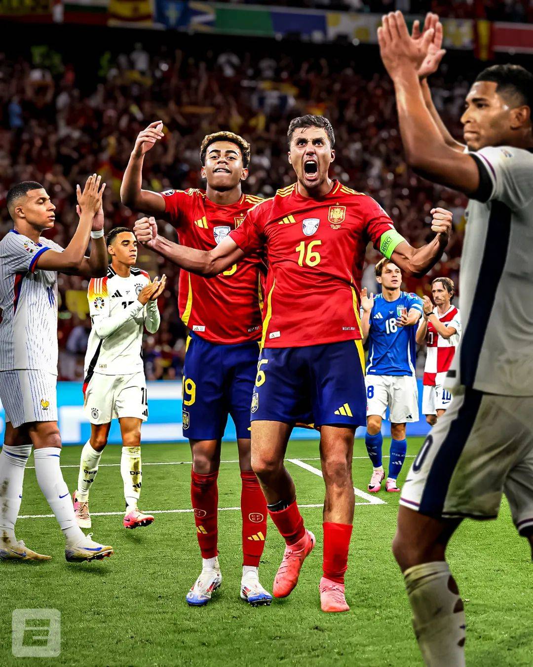 七战功成四冠加冕,西班牙勇夺欧洲杯!