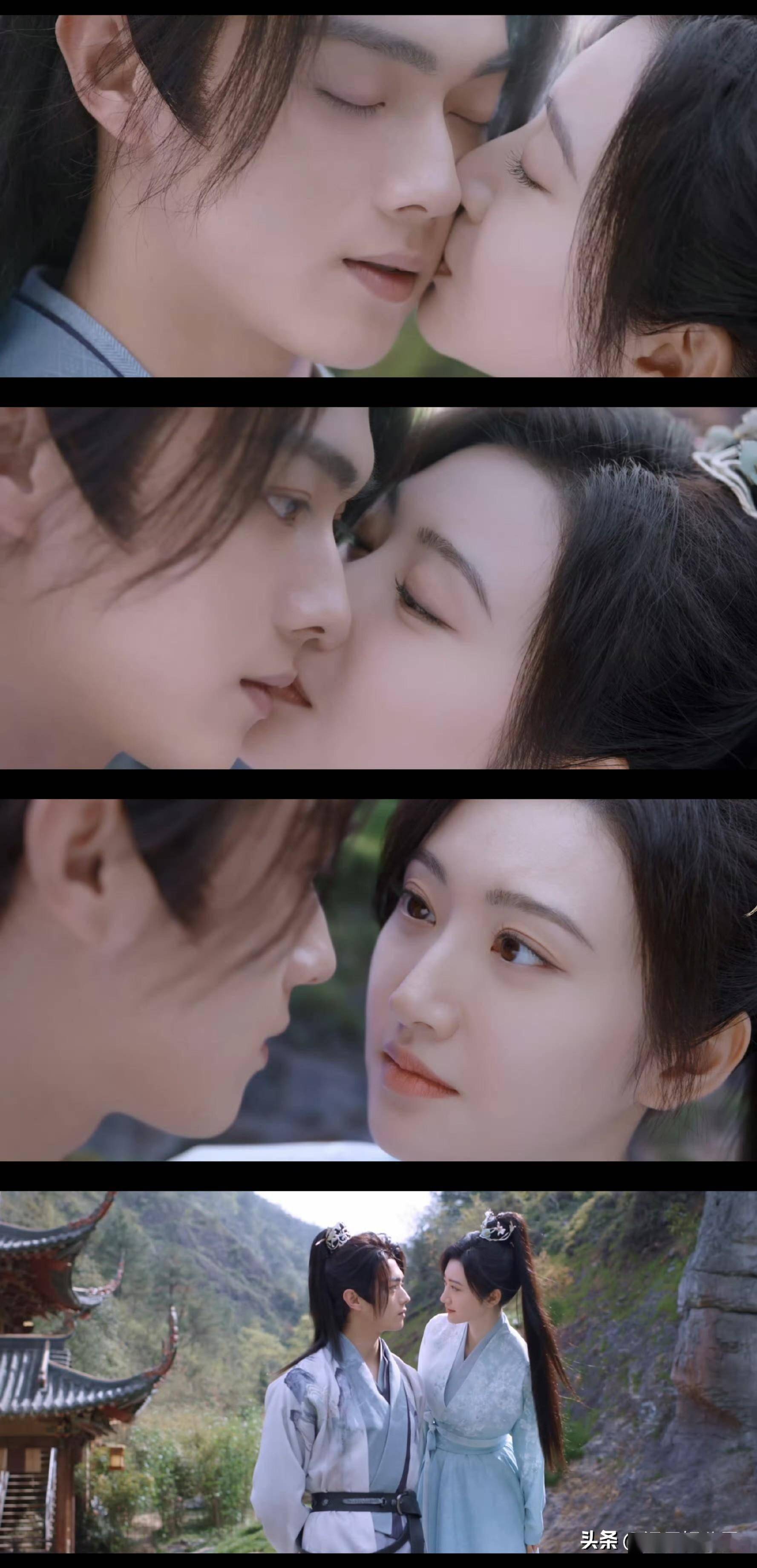 许凯和景甜共有19场吻戏,第一次亲吻,女主说他如果睁眼就输了,结果偷