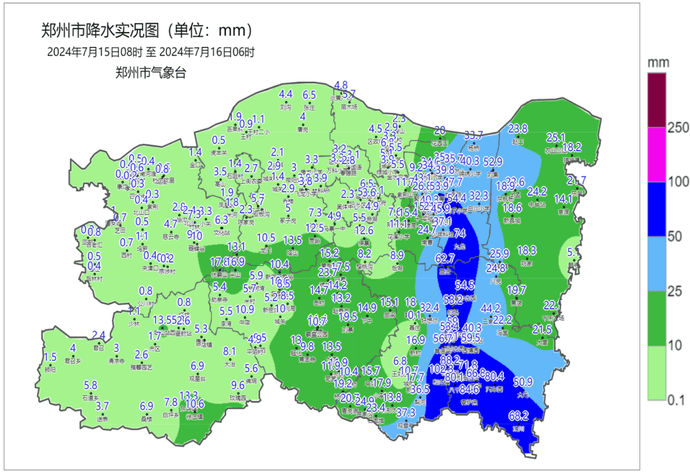 郑州气象台预报:夜晚中到大雨,局部暴雨昨天新郑和庄镇降雨最大