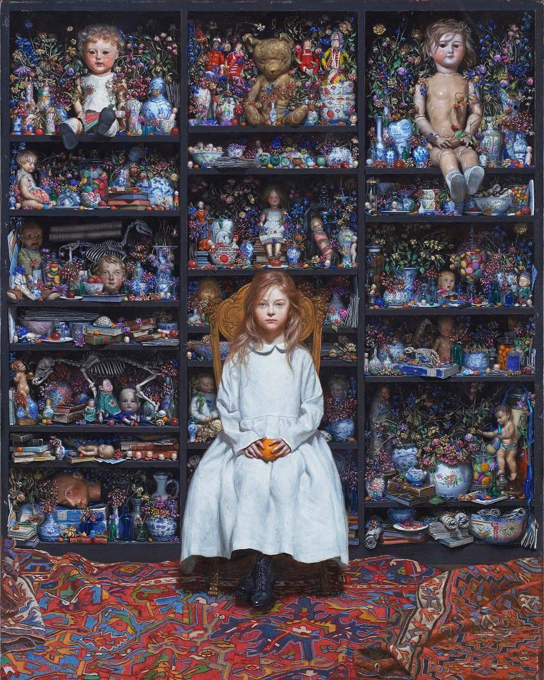 古吉弘、【画室のモデル】、希少な大判額装用画集より、美品、日本人