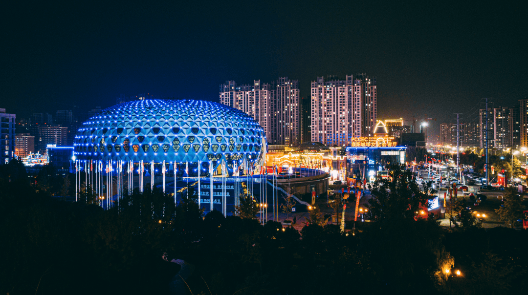 濮阳夜景图片图片