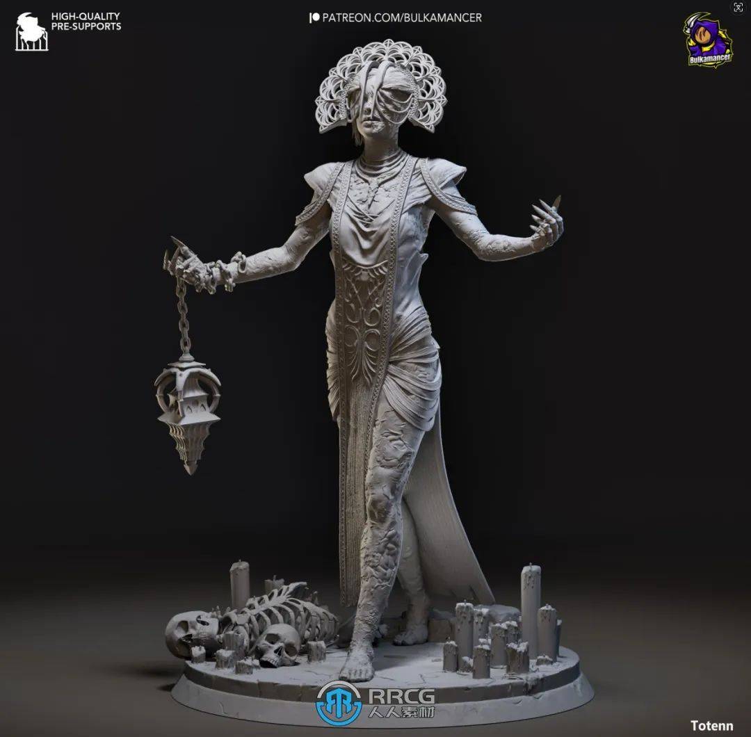 瘟疫亚迪莉丝《黎明杀机》游戏角色雕刻手办3d打印模型