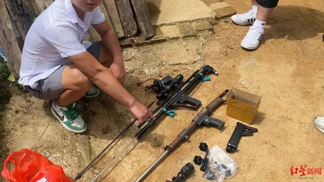 一男子疑似非法制造枪支狩猎!被警方抓获!