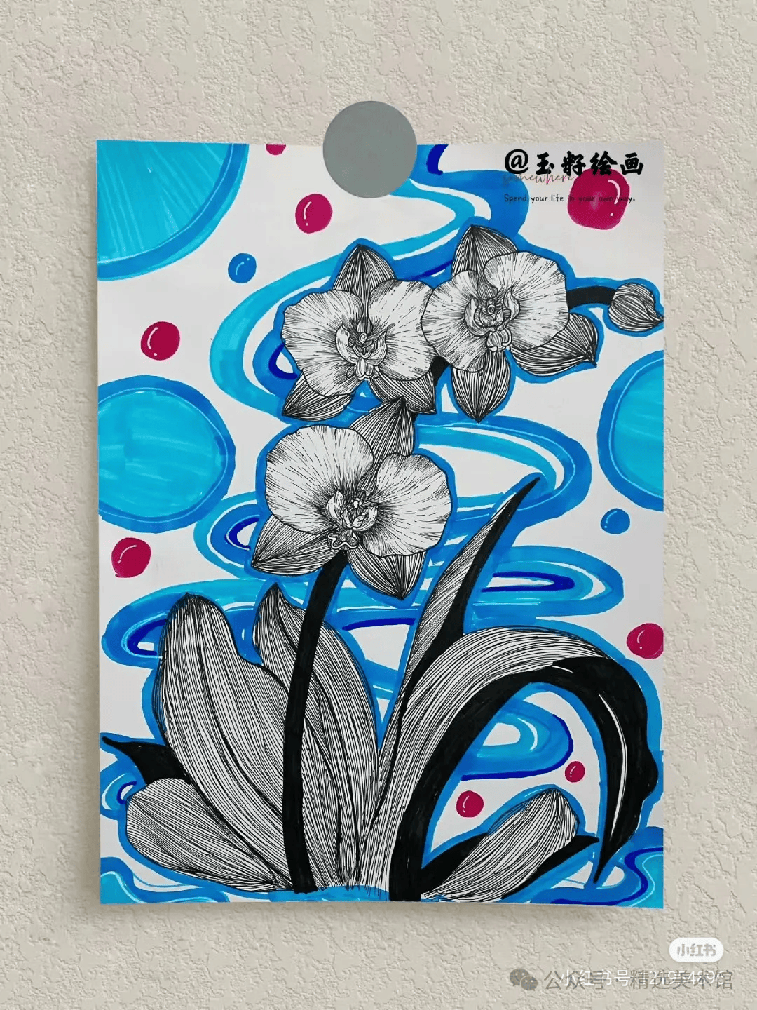 他山之石·艺‖精选50张~线描色彩装饰画,这样的画风堪称大师!