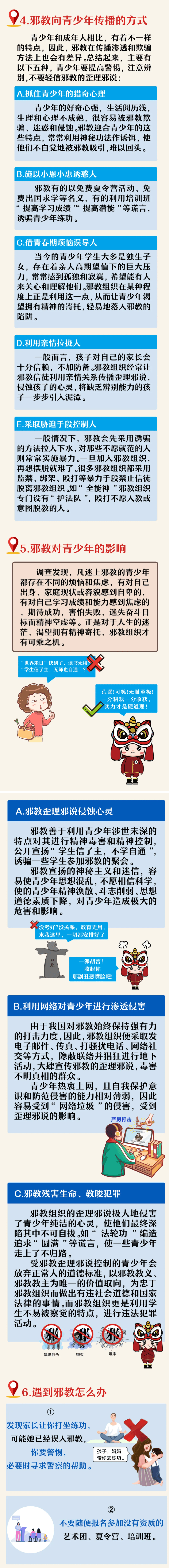 遇到邪教,青少年应该怎么做?反邪教知识地图告诉你