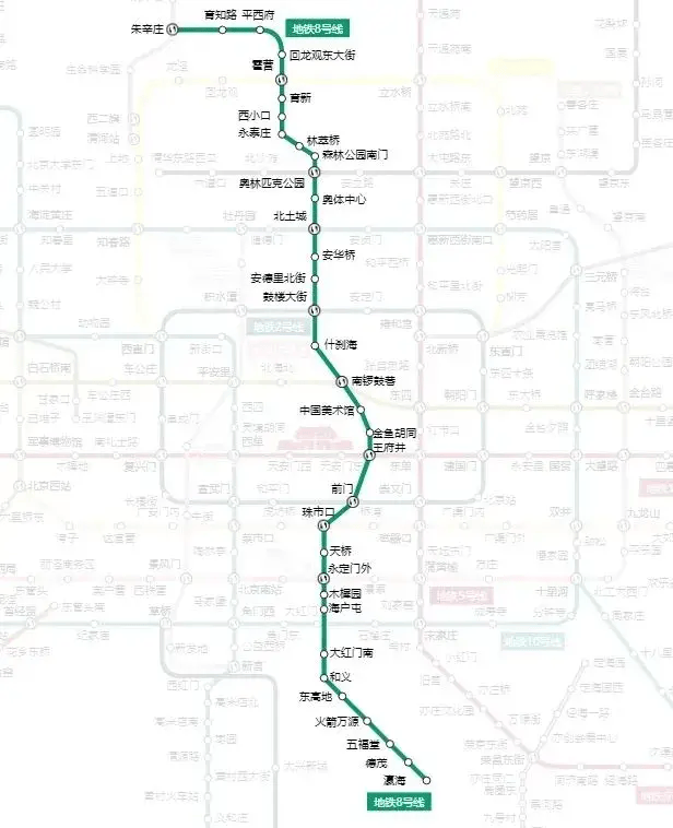 北京东站地铁线路图图片