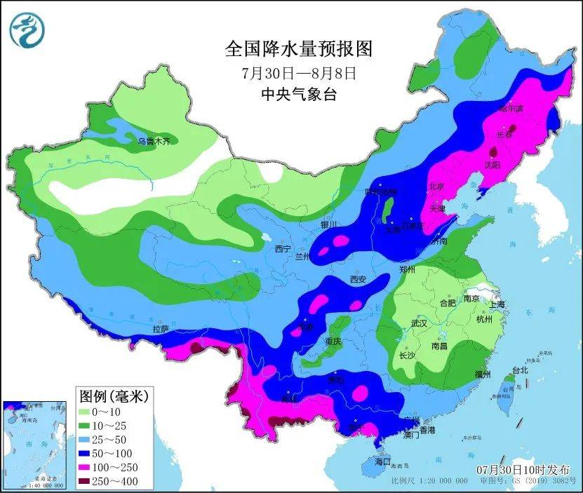 今天全国雨水分布图图片