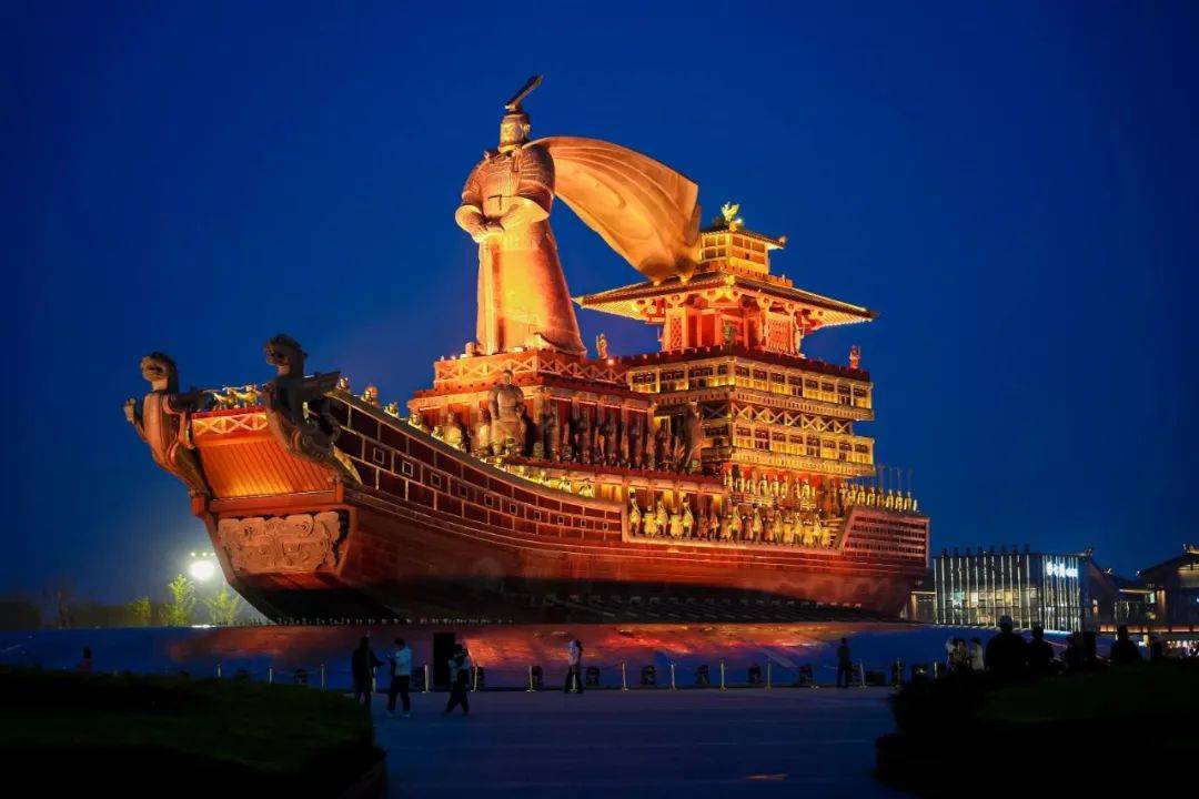 仲夏之夜,游览昆明池_夜色_夜景_灯光