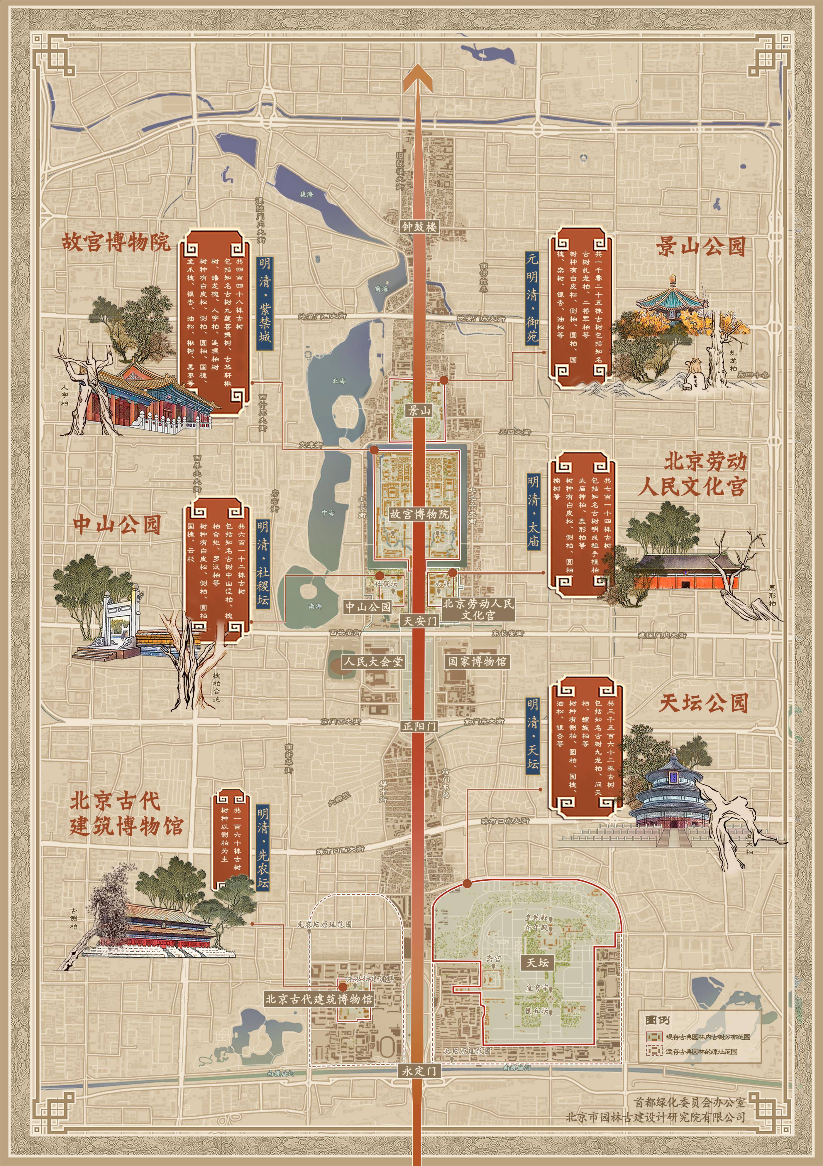 北京推出中轴线古树主题游线,拥有这6大古树群_先农坛_皇帝_太庙