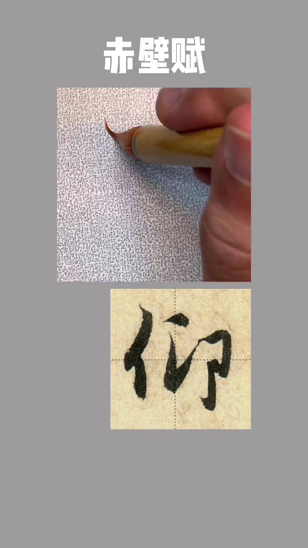 赵孟頫 赤壁赋 仰书法 行书教学 传承文化