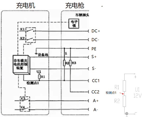 比亚迪充电桩接线图图片