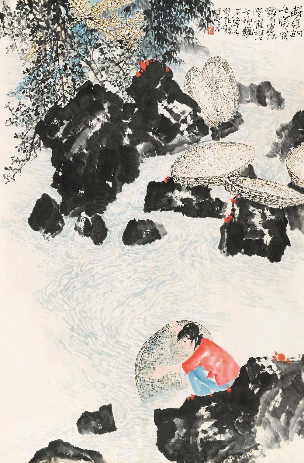 石鲁绘画一百幅,惊心动魄!_华山_华岳雪_陕北