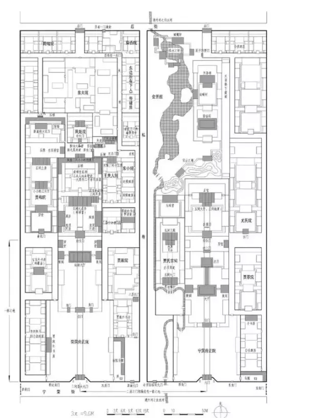 中国古代建筑平面图图片