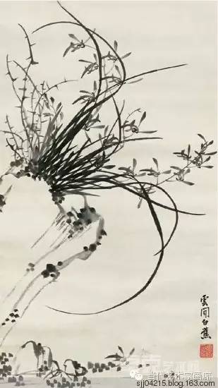 他和徐悲鸿,邓散木被称为"艺坛三杰",且有"白蕉兰﹑(申)石伽竹﹑(高)