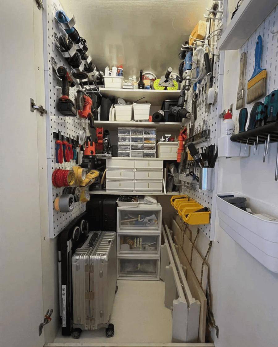 比如家里的清洁工具,行李箱,维修工具,以及钓鱼佬的渔具,统统都可以