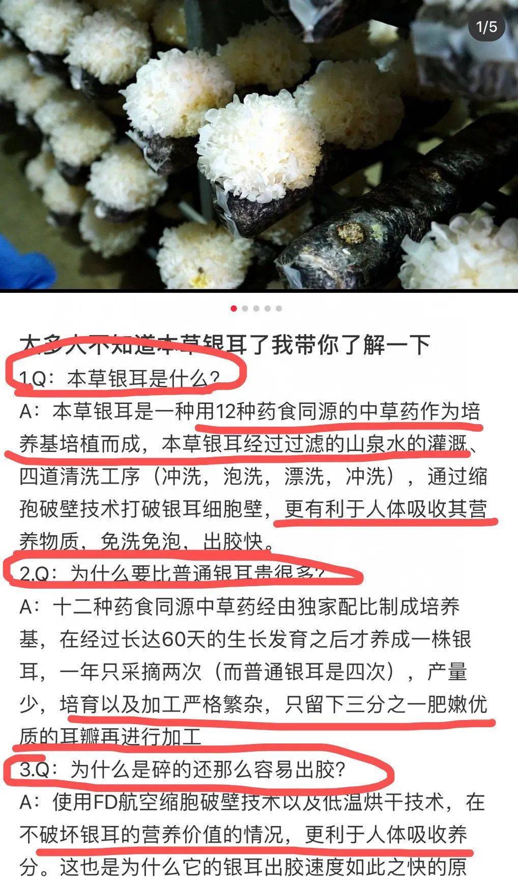 雪耳功效图片