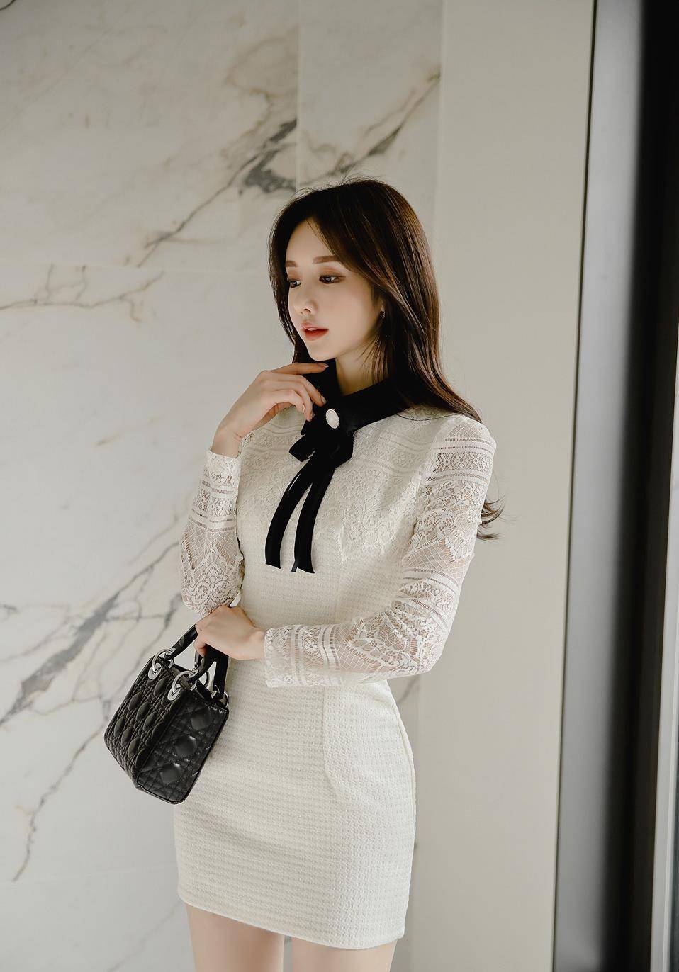 孙允珠——白玉石楠芳馨仙气飘娟晚礼裙写真