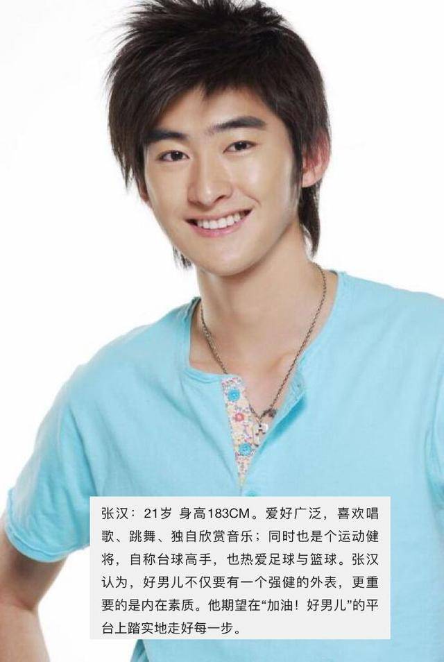 张翰成名前的老照片 06年参加《好男儿》08年参加男模选秀