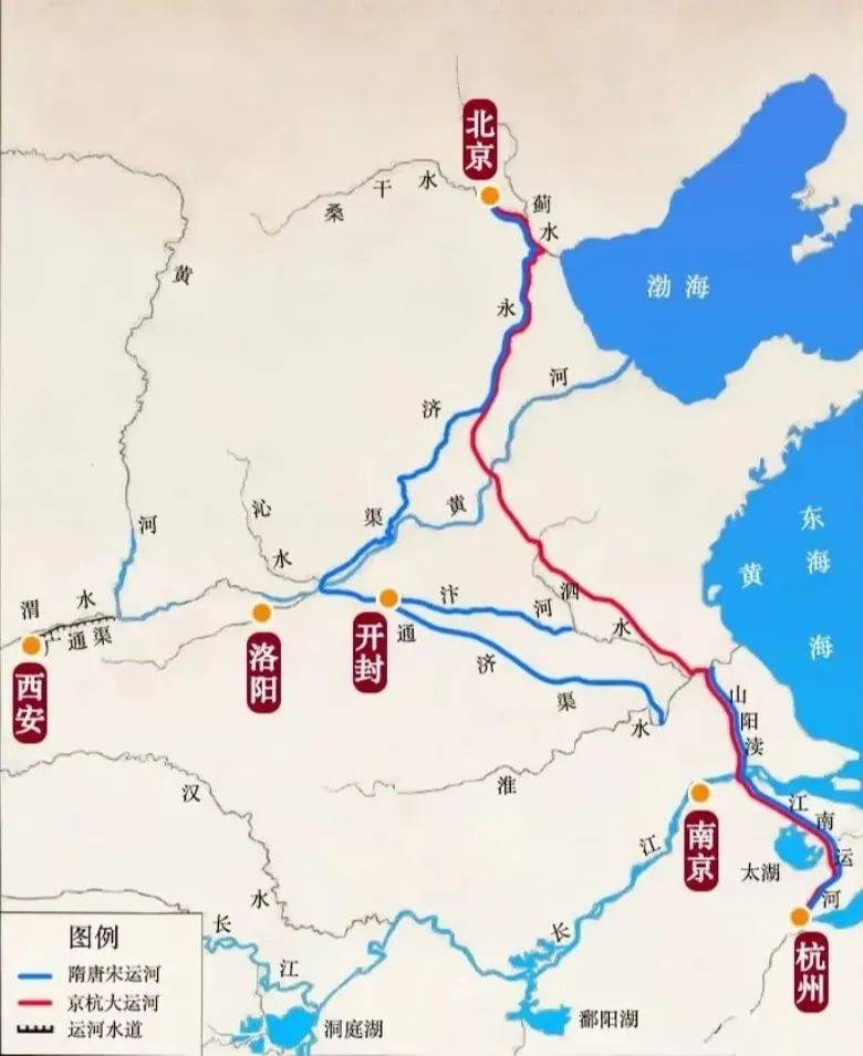 江淮运河路线图图片