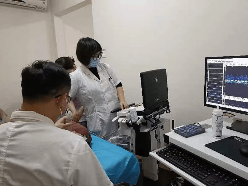 石狮市总医院开展右心声学造影 tcd发泡实验