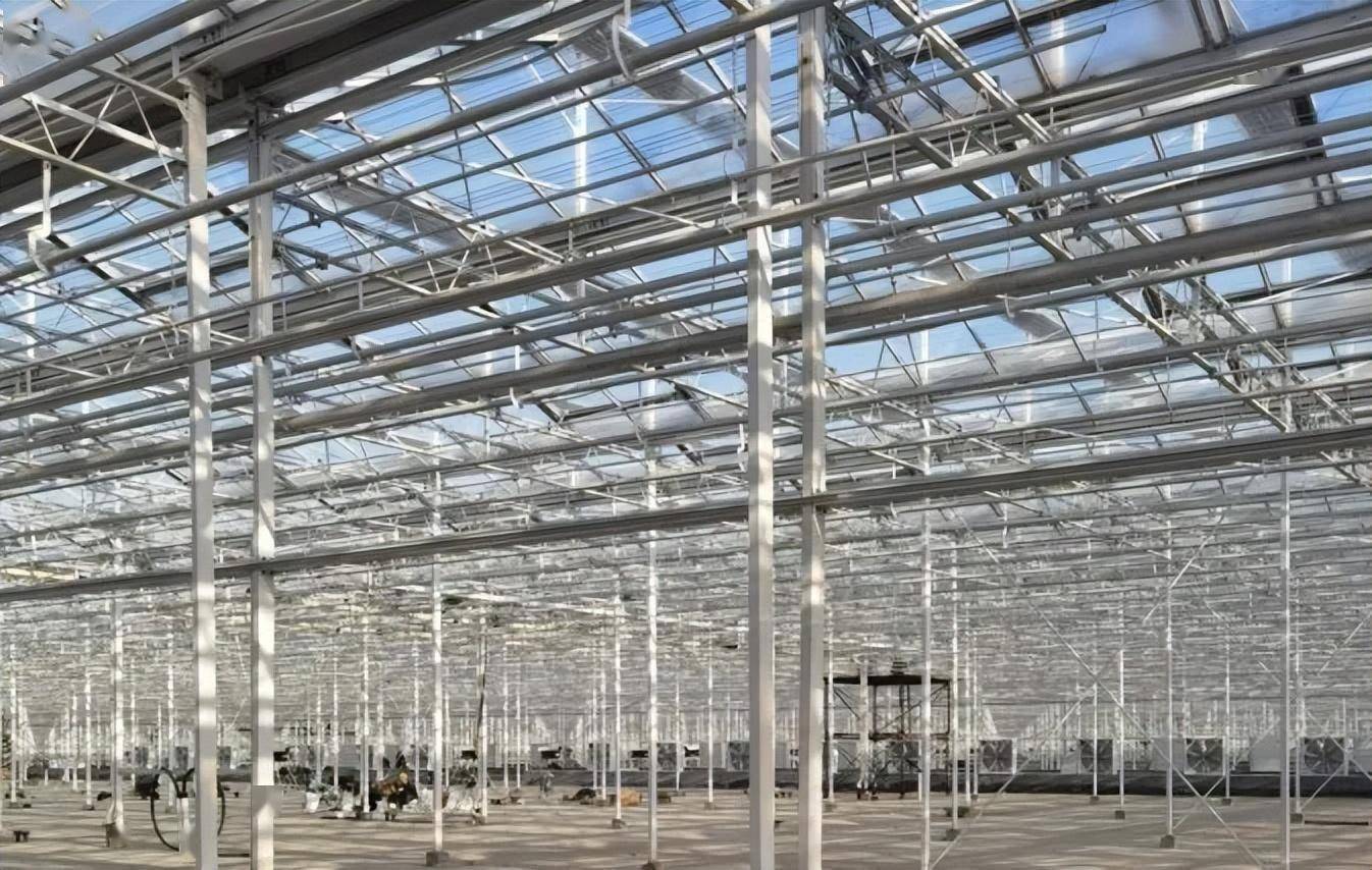 venlo型连栋半封闭玻璃温室航天智慧高标准大棚项目