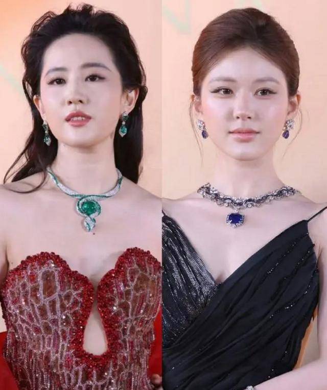 赵露思刘亦菲亮相宝格丽珠宝展,生图曝光,两人形象翻车