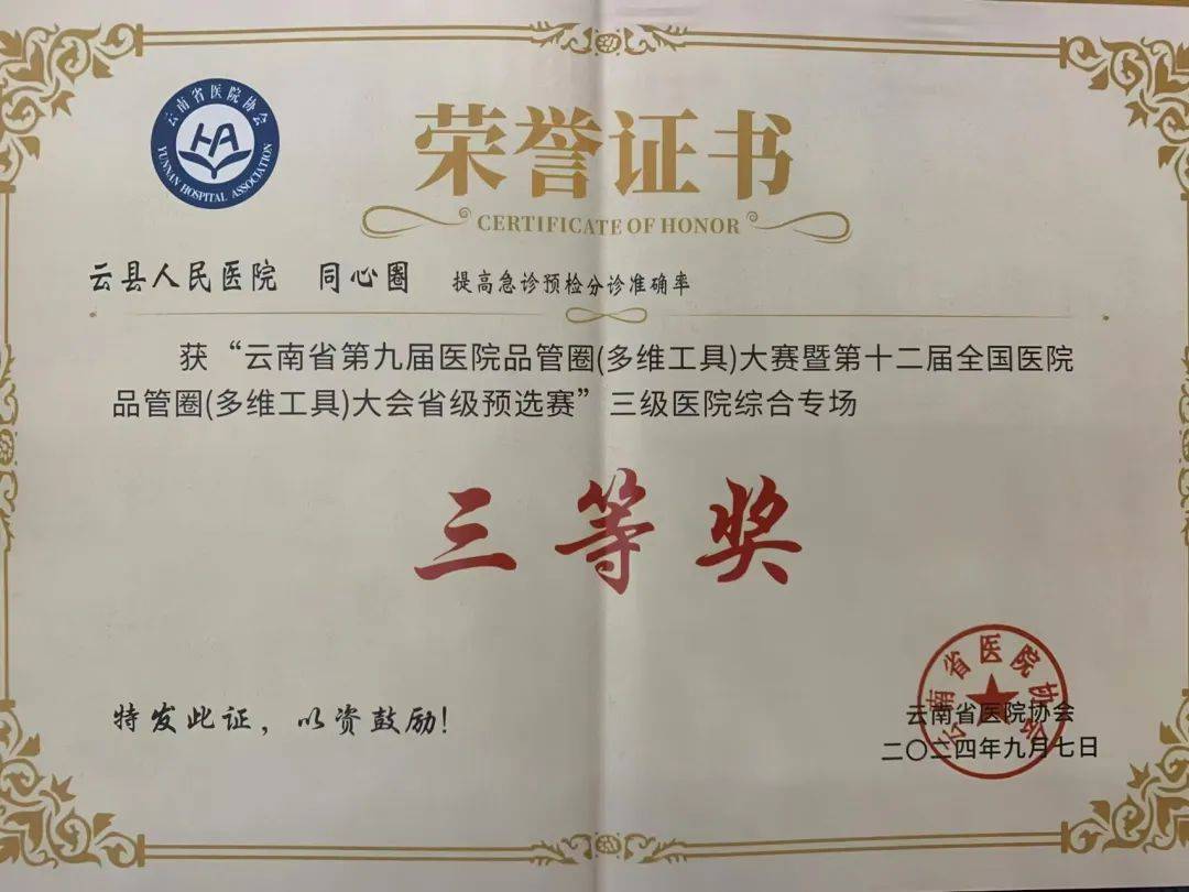 荣誉时刻 | 云县人民医院在云南省第九届医院品管圈大赛中获双奖
