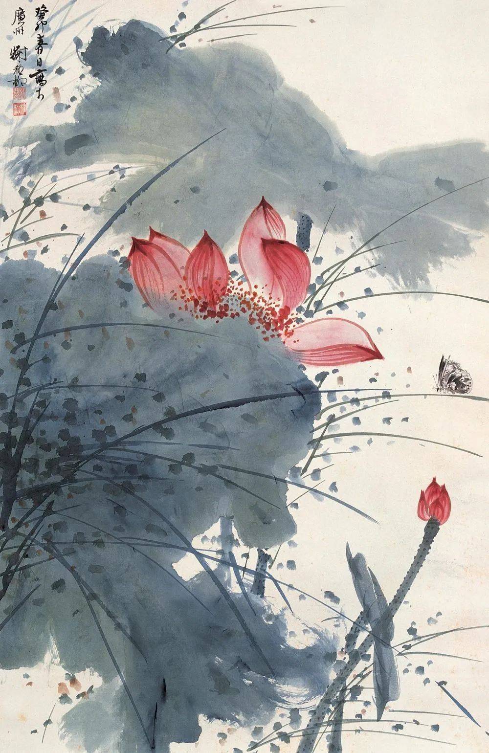 谢稚柳的荷花,美翻了!