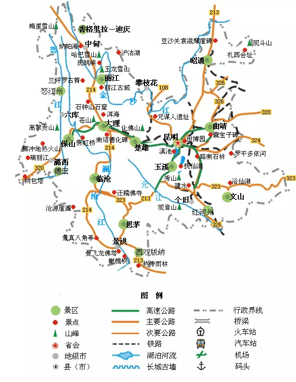 全国旅游地图精简版图片