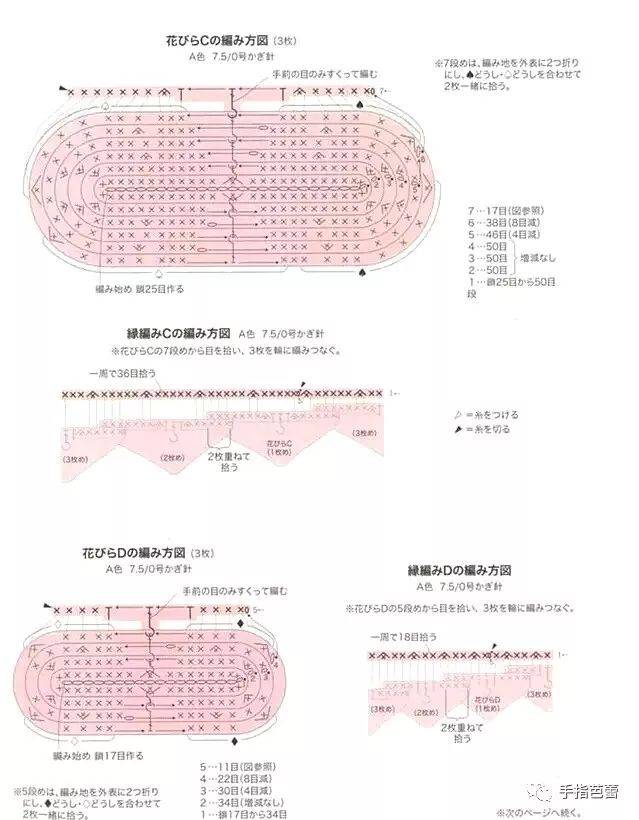 钩八角坐垫花样图解图片